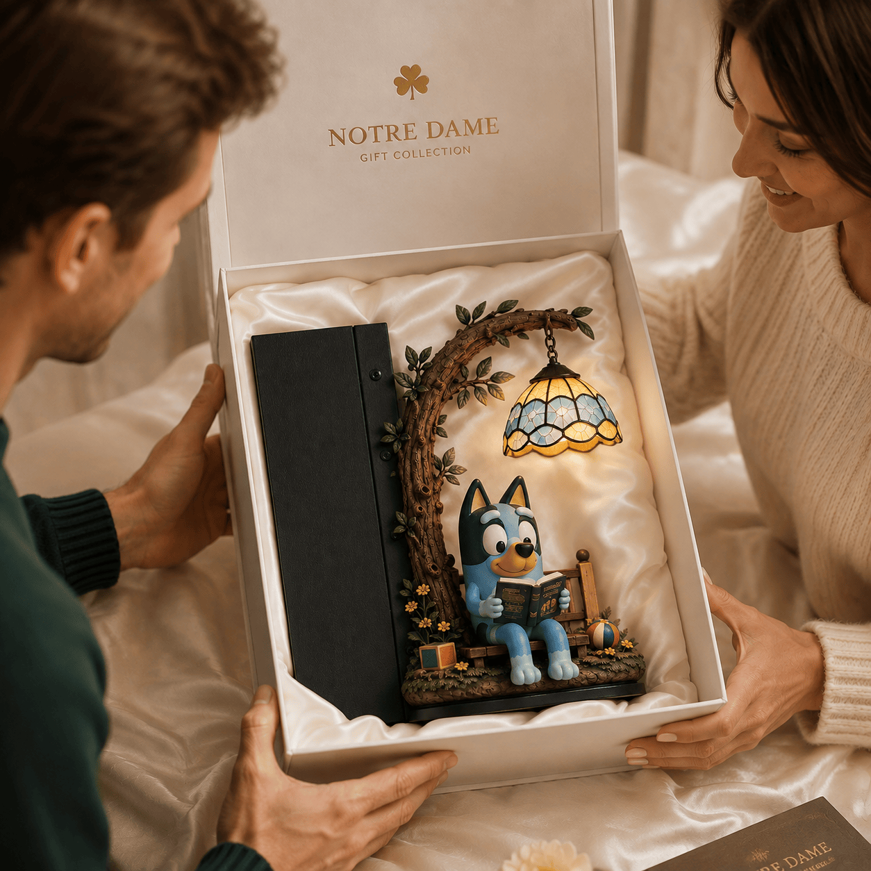 Premium BLU Bookshelf Figurines Lamp NTNA